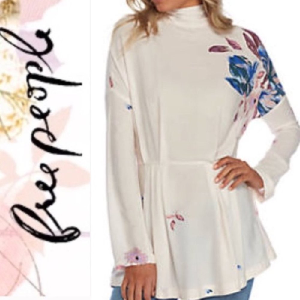 NWT 🌺 FREE PEOPLE | Gemma Tunic Long Sleeve Mini Dress Sz S